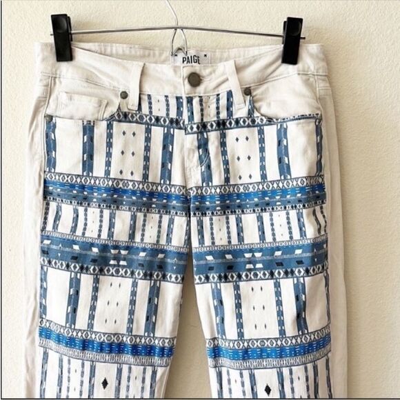 PAIGE Ikat Print Emily Ultra Skinny Jeans - Picture 2 of 11